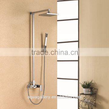 Square Shower Set / Shower Faucet with Handle & Overhead Shower                        
                                                Quality Choice