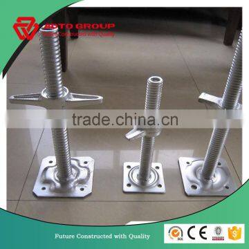 Scaffolding galvanized adjustable u head jack jack base