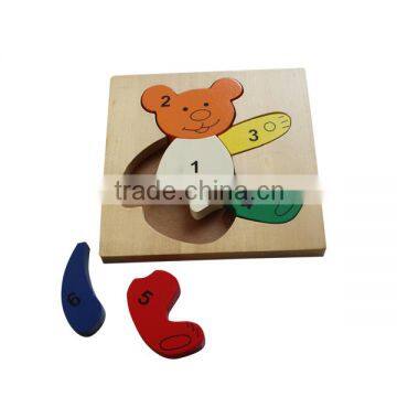 Bear Shaped Wooden Toys Puzzle photo-2