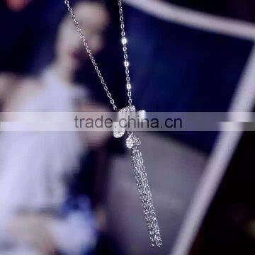 Wholesale Four Leaf Clover pendant tassels jewelry for weddings Necklace