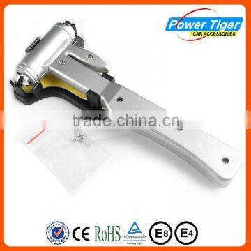 Emergency Hammer Window Punch - Recessed Razor Sharp Seat Belt Cutter Knife -Safety Hammer Head to Clear Glass