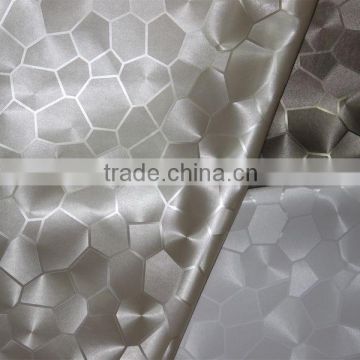 3D affection decorative fabric for wall paper material usage