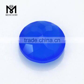 Precious Color Natural Blue Agate Bead Gemstone For Fashion Jewelry photo-5