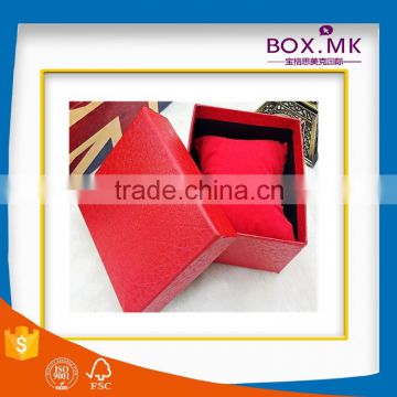 New Style Wholesale High Quality Fashionable Cheap Square Red Watch Paper Box