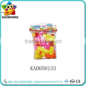 Educational material children plastic building blocks