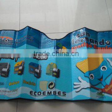 Customized Universal Folding Car Front PE Bubble/PE Foam Sunshade photo-3
