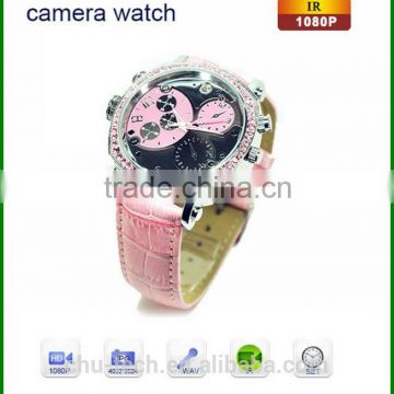 1080P Night Vision lady camera watch