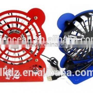 Kongfu Panda 5v dc Usb Power Metal Frame Small Portable Usb Fan