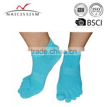 Five Toes Yoga Socks Wholesale Toeless Socks Cotton toeless pilates socks