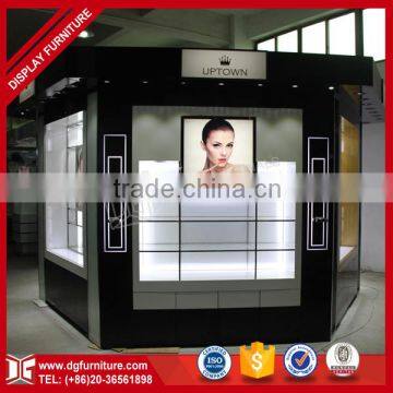 Modern luxury retail store design glass perfume display cabinet