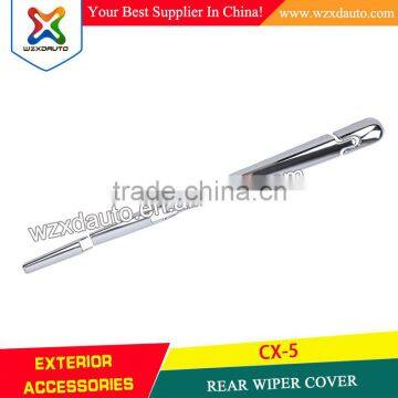 ABS Chrome Rear window wiper cover trim 4pcs REAR WIPER COVER FOR MAZDA CX-5