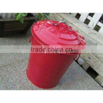 galvanized ash bin