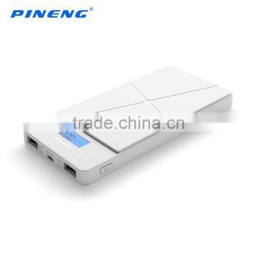 original Pineng full capacity 10000mAh power bank for xiaomi power bank charging for two device