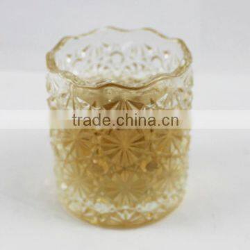 Wholesale wine glass with carven patterns