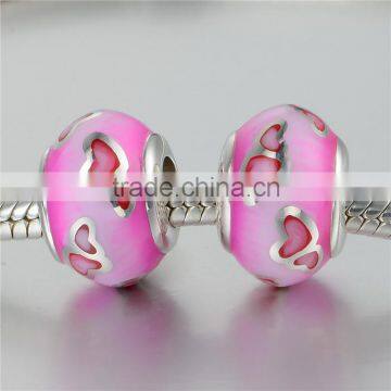 Lovely Fashion Design Pink Color Charm Bead Bracelet