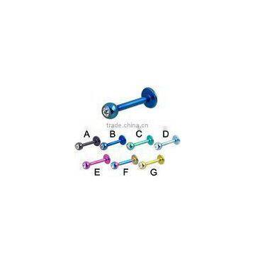 New arrival! Blue Titanium Anodized Labret/Lip Piercing