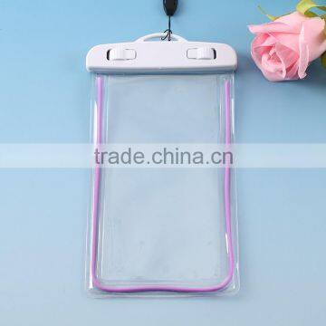 Plastic Pvc Waterproof Bag for Mobile Phone With String / Waterproof Beach Bag With Zipper photo-3