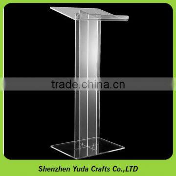 Modern acrylic lectern podium pulpit plexiglass lectern with logo printing