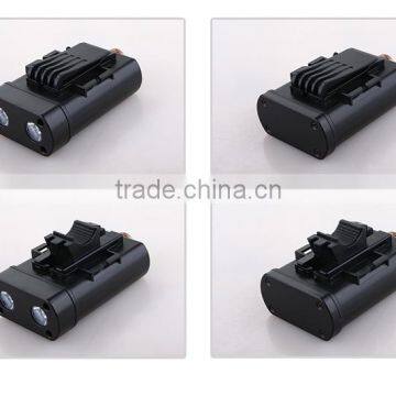 Patented Removable Battery 2600mAh Portable Flashlight Power Bank With LED Lights