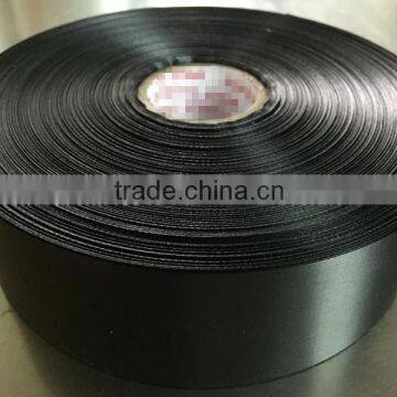 Huzhou Wholesale Black Color Satin Ribbon 50mm