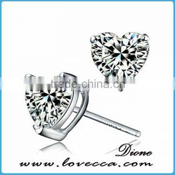 Silver Women Charms Blue Crytal Big Blue Earrings 2015 New Product