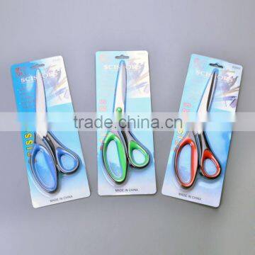 Wholesale color printing PP TPR handle 9" office scissors