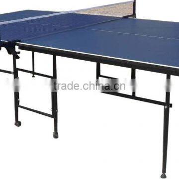 Factory price 16mm MDF indoor table tennis table folding up table tennis table with wheels