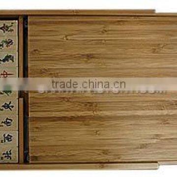 Traditional Mahjong Set in Bamboo Wood Case