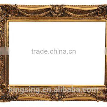 beautiful golden resin frame for pictures wall decoration