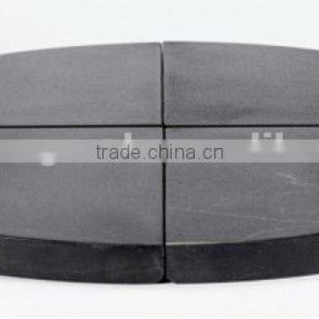 Patio umbrell holder black granit stone