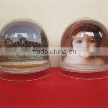 clear crystal ball photo frame