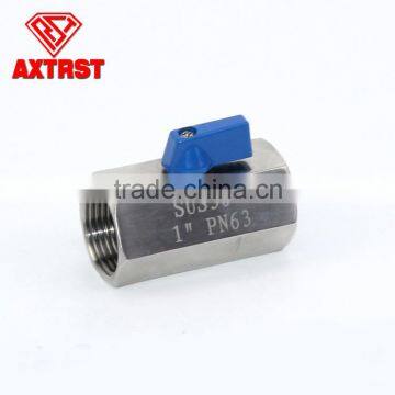 1pc stainless steel thread floating Mini ball valve with handles