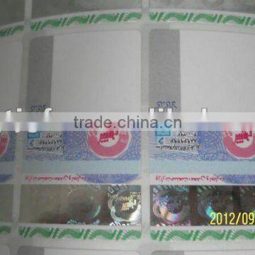 Security Hot Stamping Paper Sticker