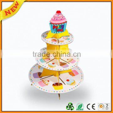 paper counter cake display case by cardboard ,paper countertop wedding cup cake display rack