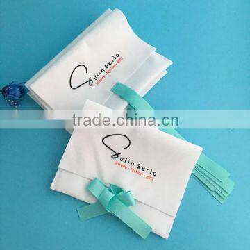 simple style velvet envelop jewelry bags with nice printing