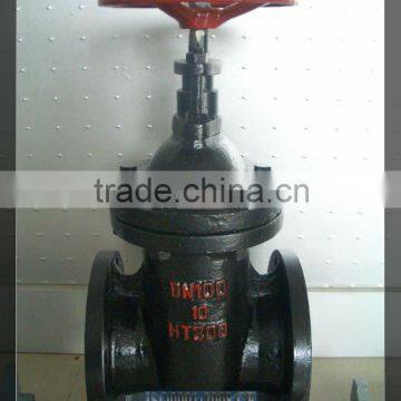 DN40-DN600 PN10/PN16 resilient seated rising gate valve