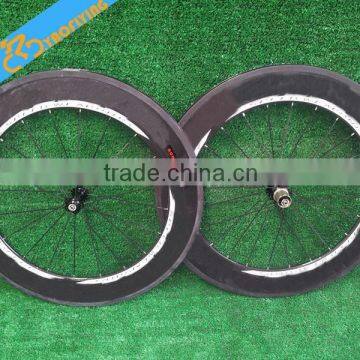 Full Carbon Fiber Matt Glossy Oem Carbon Wheelset Bicycle Wheels,88mm Carbon Wheels Chincher and Tubular. photo-3