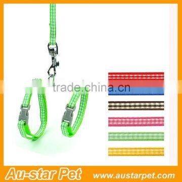 Grid Markings Factory Price Nylon Cat Pet Harness / Leashes photo-5