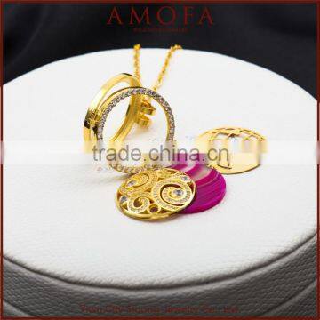 Handmade Interchangeable Large Coin Holder Gold Jewelry