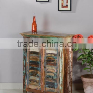 Recycled wood side cabinet