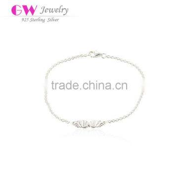 Fashion Angel Wing Latest Bead Design Bracelet With Lobster Clasp