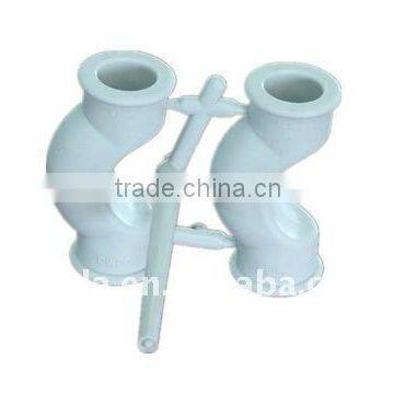 2 cavities bridge bending PPR pipe fitting mould water supply system