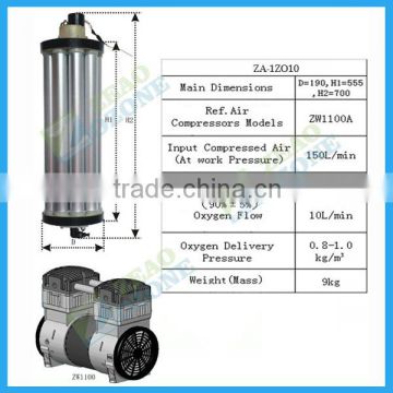 high oxygen purity 12 cylinders oxygen generation equipment 10lpm