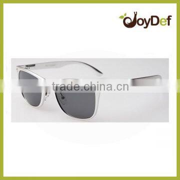 custom logo metallic frame gray lens unisex sunglasses hot selling sunglasses