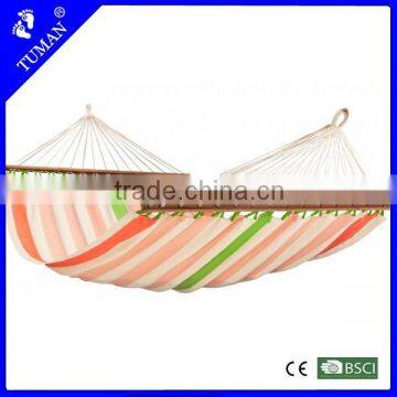 Balcony Classic Colourful Canvas Elegant Hammock With Bar
