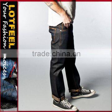 new design Japanese selvedge man denim jeans pant (LOTN036)