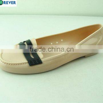 Pretty and comfortable PVC crystal evening shoes for lady