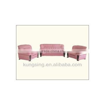 modern pink leather sofa set