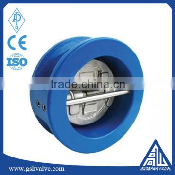 ductile iron wafer type butterfly check valve for water