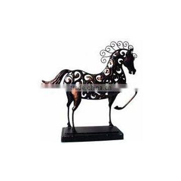 metal horse desktop home decro